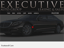 Tablet Screenshot of executiveautoleasing.com